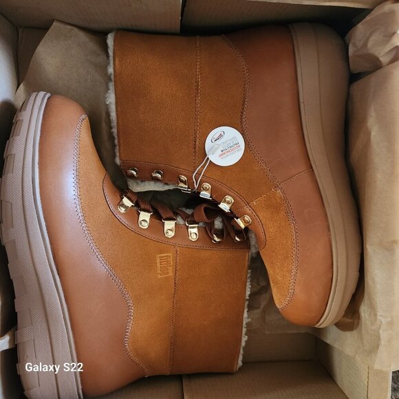Fitflop Leather Mukluks Iii Tan Boots. NIB. Size: Various. - Picture 7 of 12